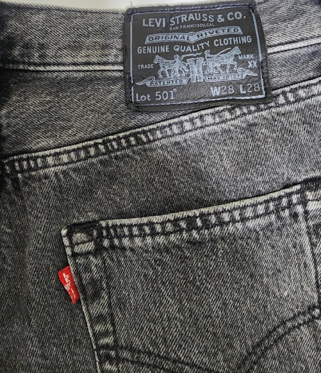 [정품] Levi’s 501 그레이 조거팬츠 28 (시보리라인 레어템) 상품이미지3
