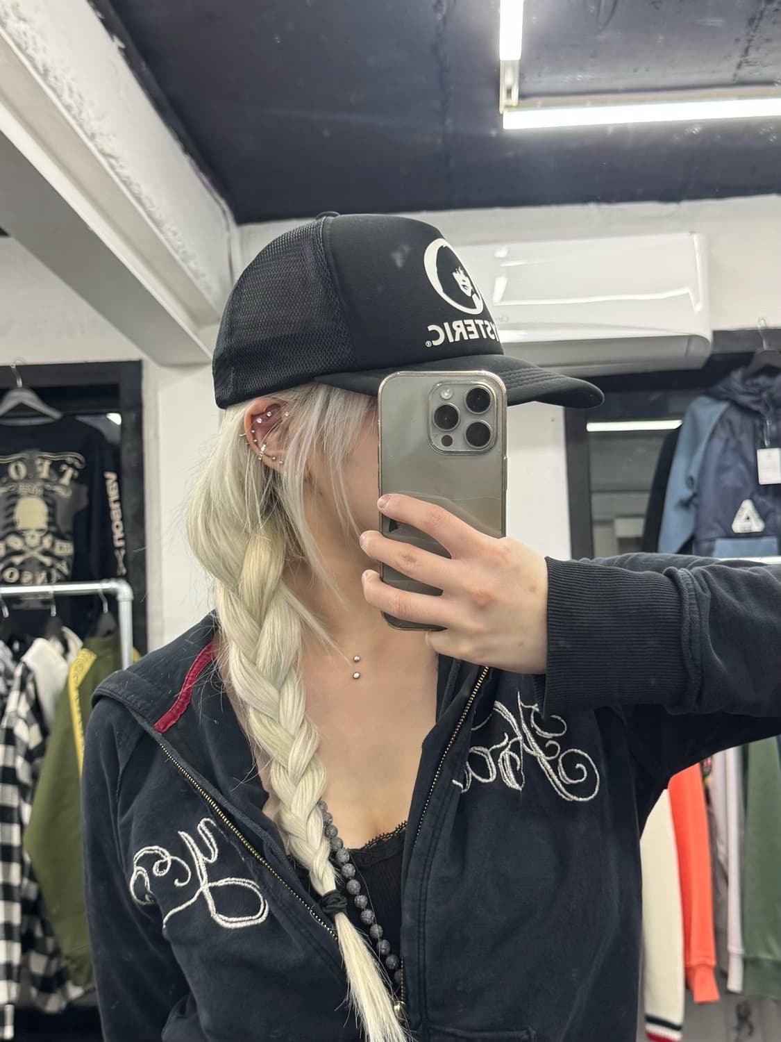 히스테릭 글래머 히스걸 메쉬캡 상품이미지2