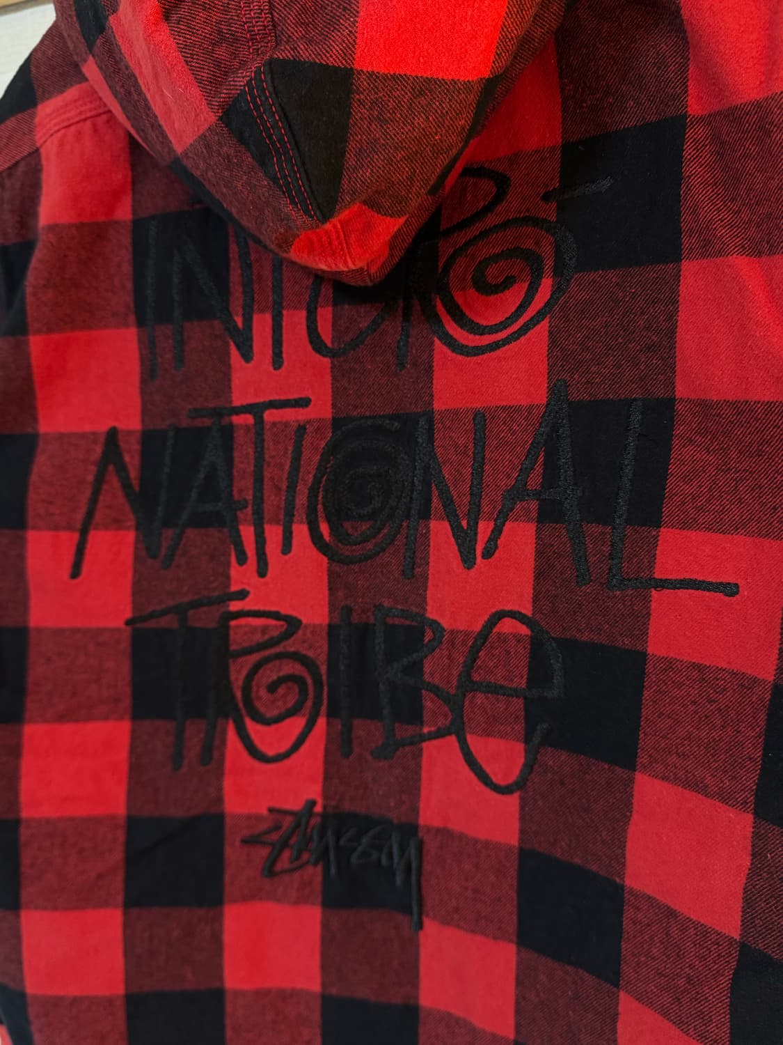 [M]Stussy 스투시 버팔로 체크 후드 집업 자켓 상품이미지4