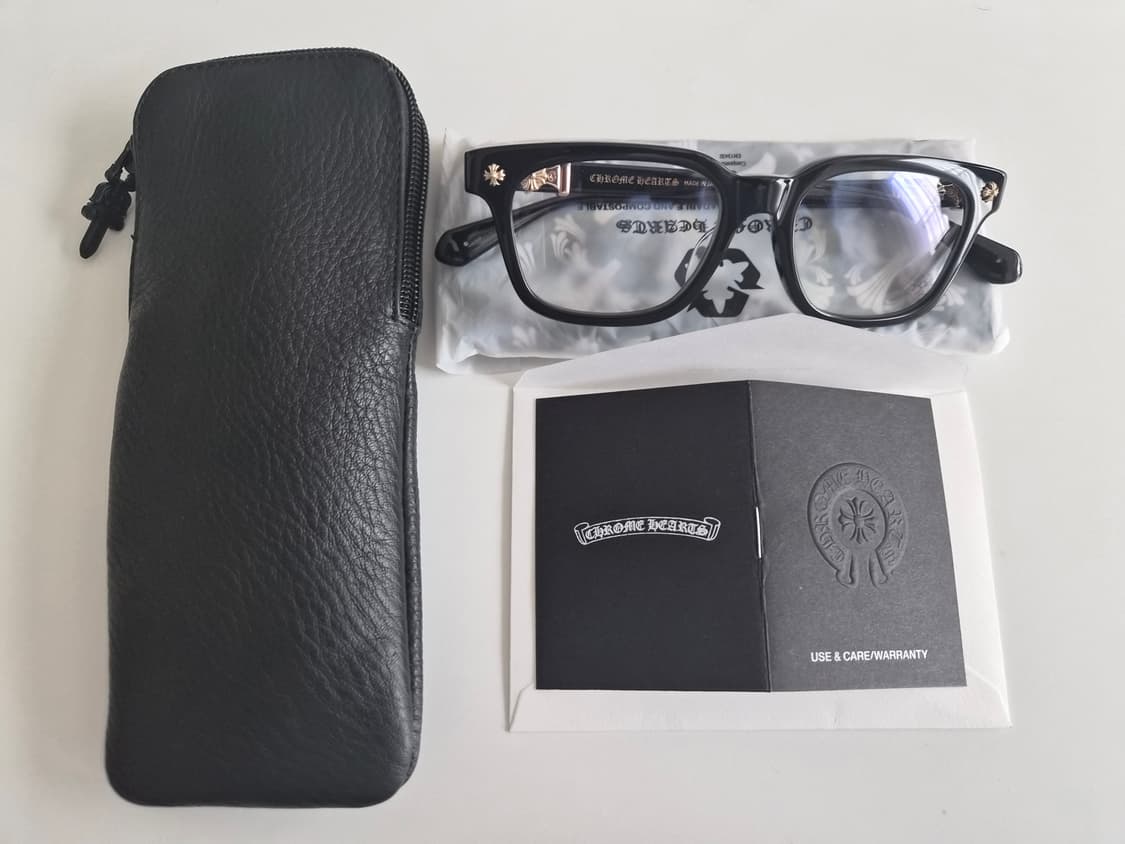 [새상품] 크롬하츠 콕스어커 블랙 18K 골드 플레이트 상품이미지1