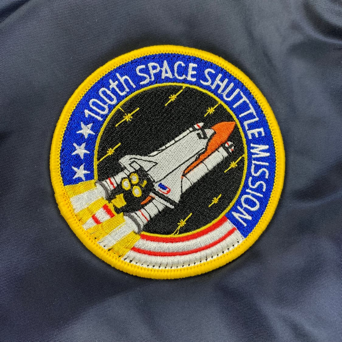 알파인더스트리 나사 패치 MA-1 항공점퍼 네이비  상품이미지3