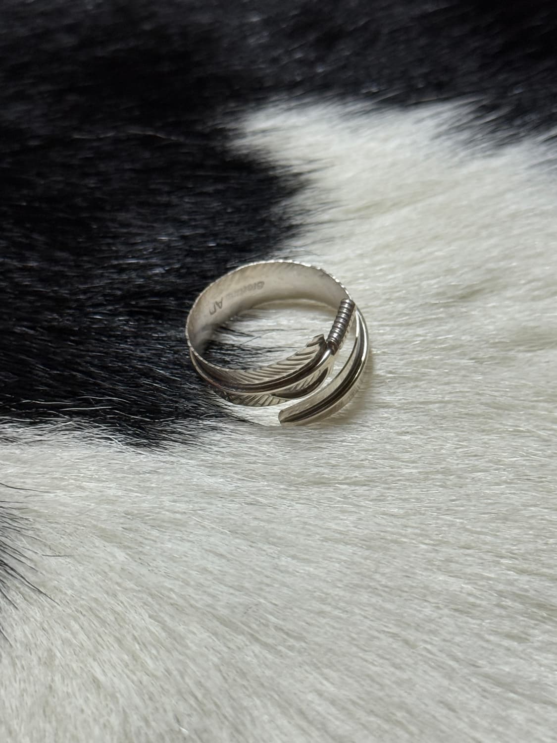 웨스턴 깃털 반지 925 실버 상품이미지2