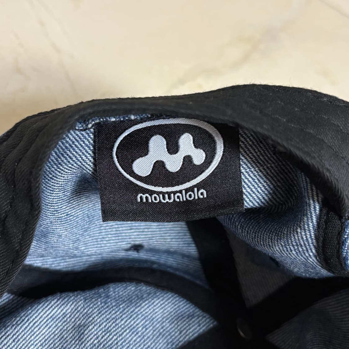 Mowalola distressed denim cap  상품이미지4