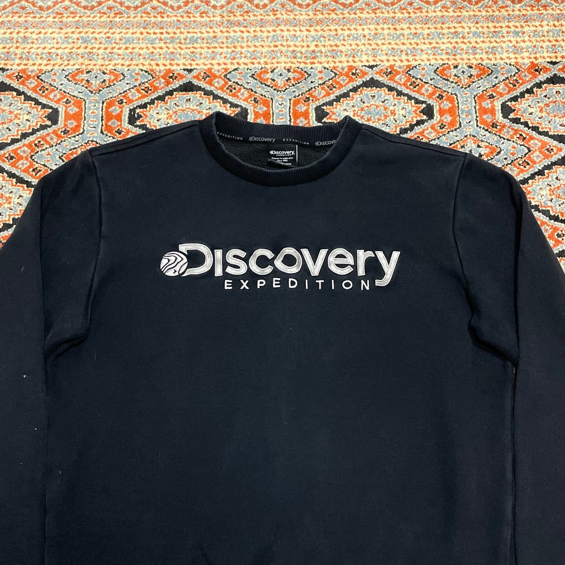 디스커버리 네이비 기모 맨투맨 남성95 상품이미지2