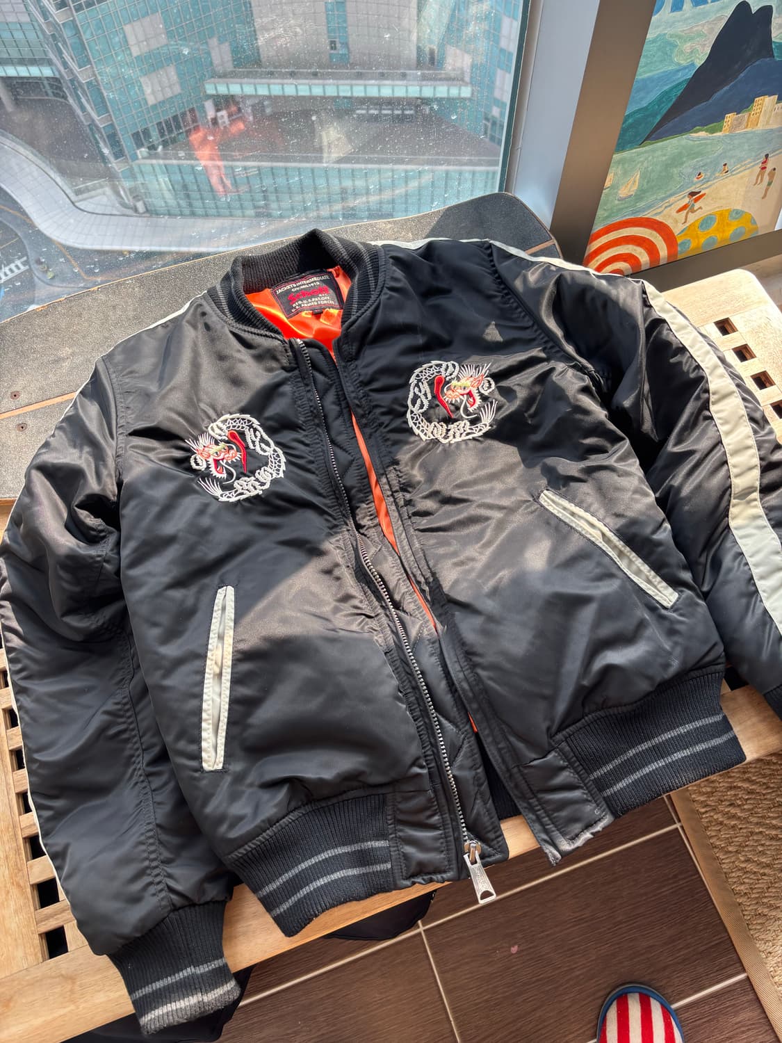 Schott 수베니어 ma-1 자켓 상품이미지1