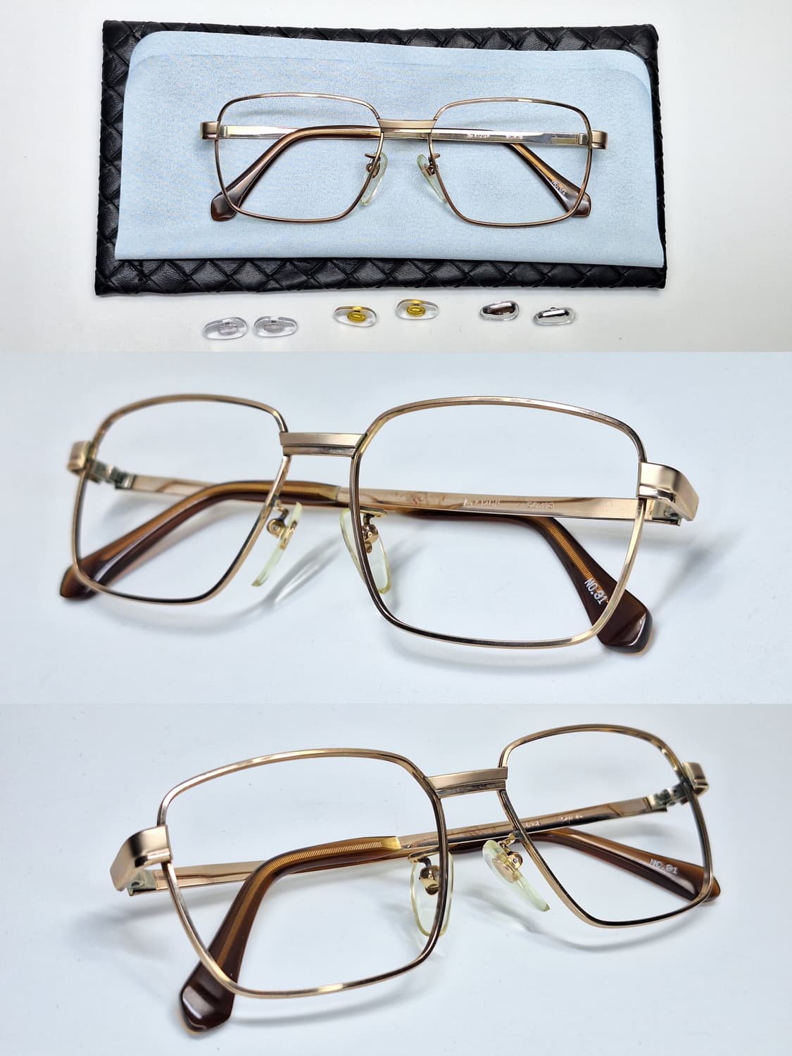 80s 일본제 빈티지 데드스톡 미사용 K12GF no.31 금장 안경테  상품이미지2