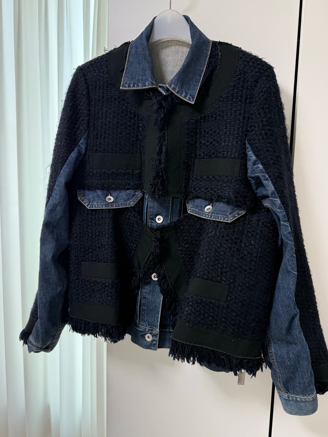 SACAI 사카이 데님 트위드 자켓 상품이미지1