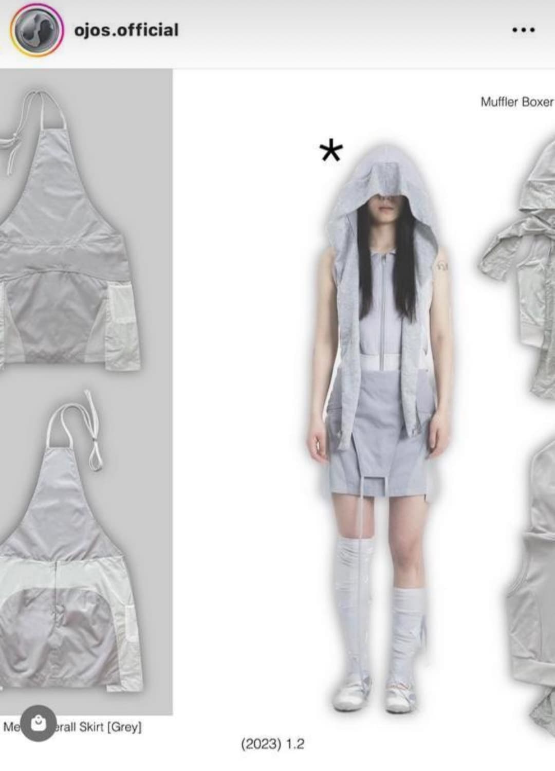 오호스 복서 후디집업 그레이 세트 상품이미지1