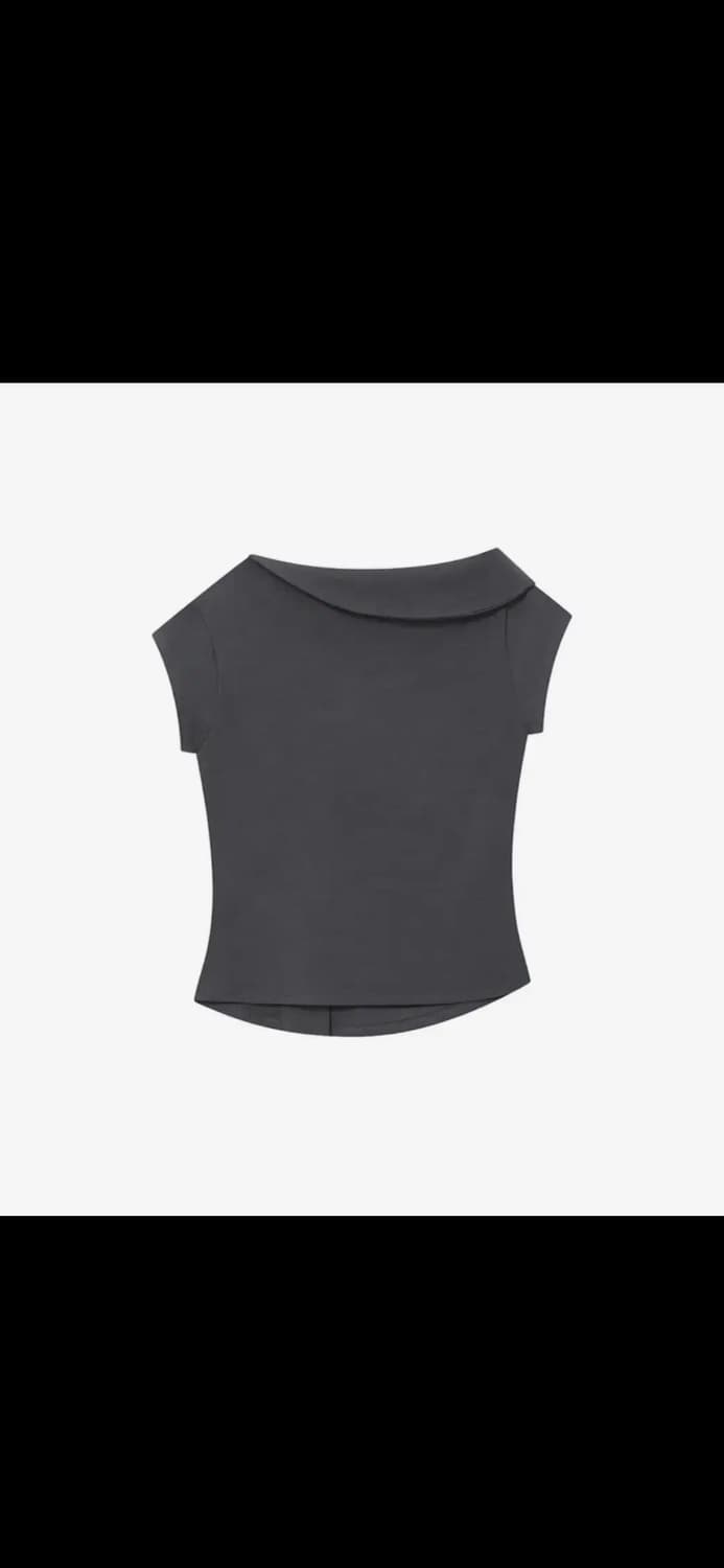 미세키서울 Folding collar shirring top 2 상품이미지3