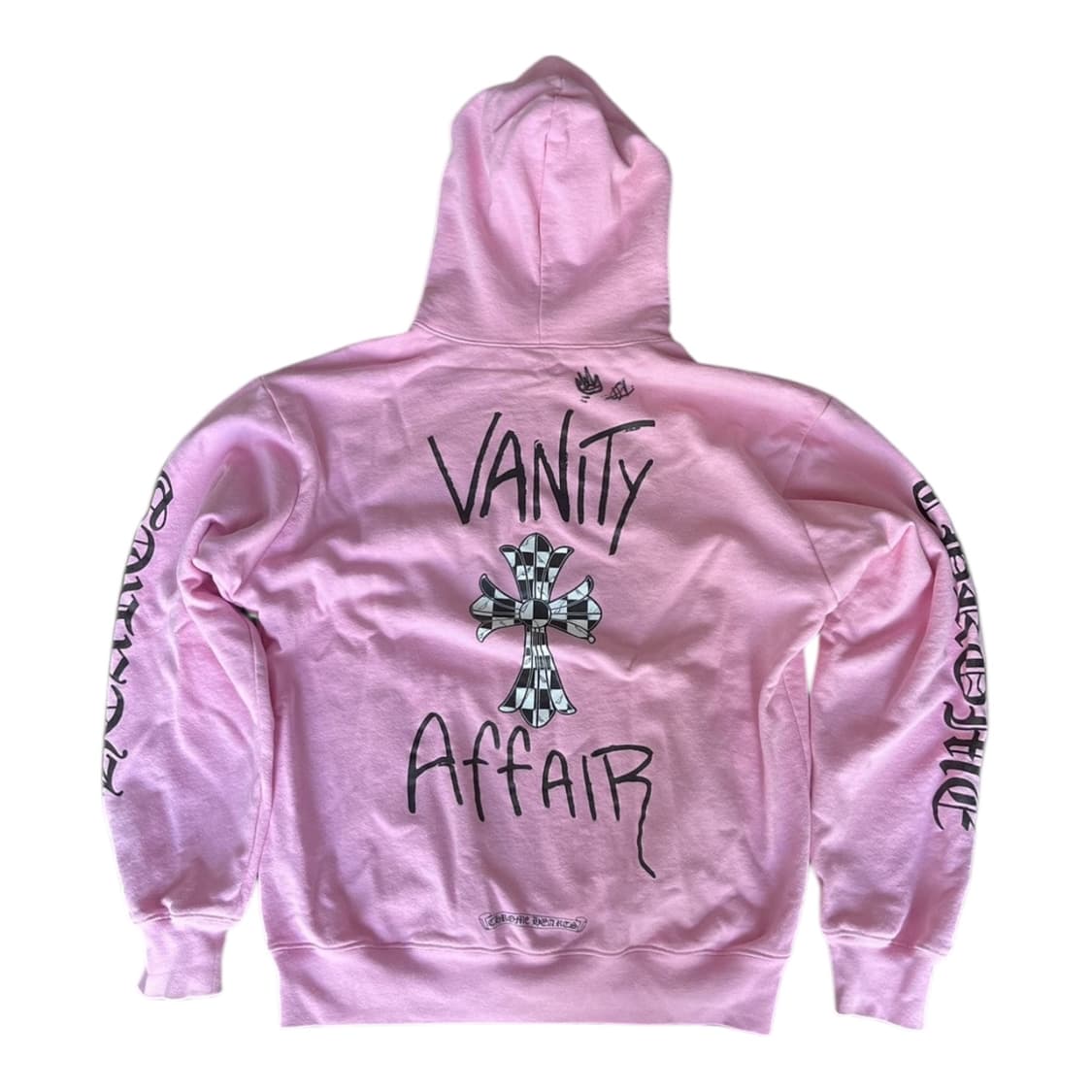 크롬하츠 메티보이 실제 싸인 베니티 어페어 후드 핑크  상품이미지1