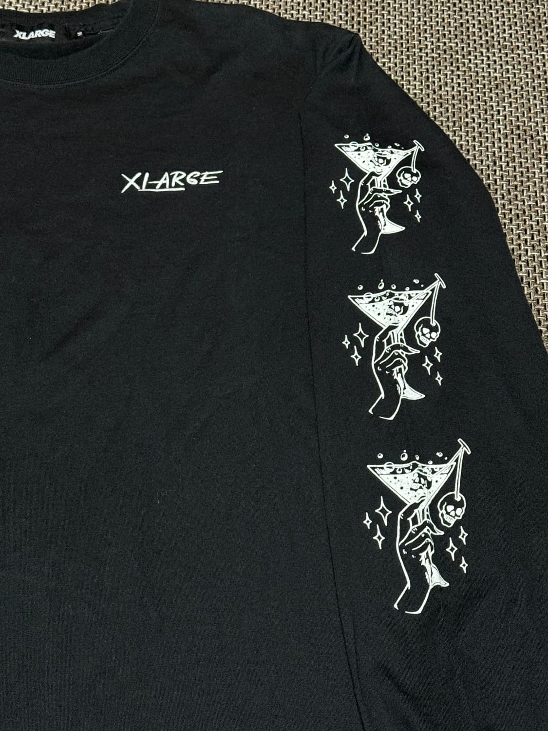 엑스라지 스컬 칵테일 로고 롱슬리브 상품이미지5