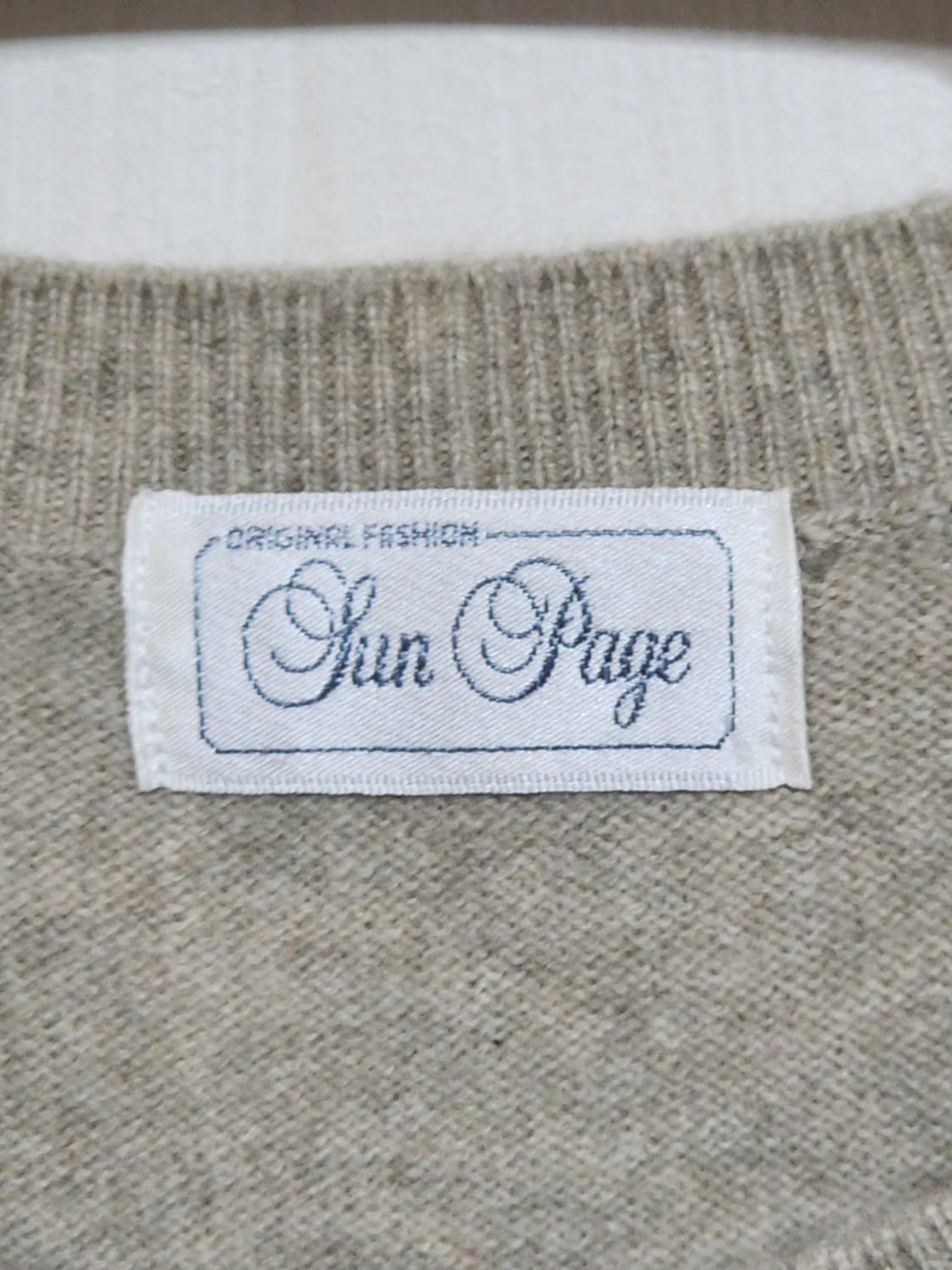 (L) 캐시미어 니트 무지 스웨터 라운드 캐주얼  상품이미지3