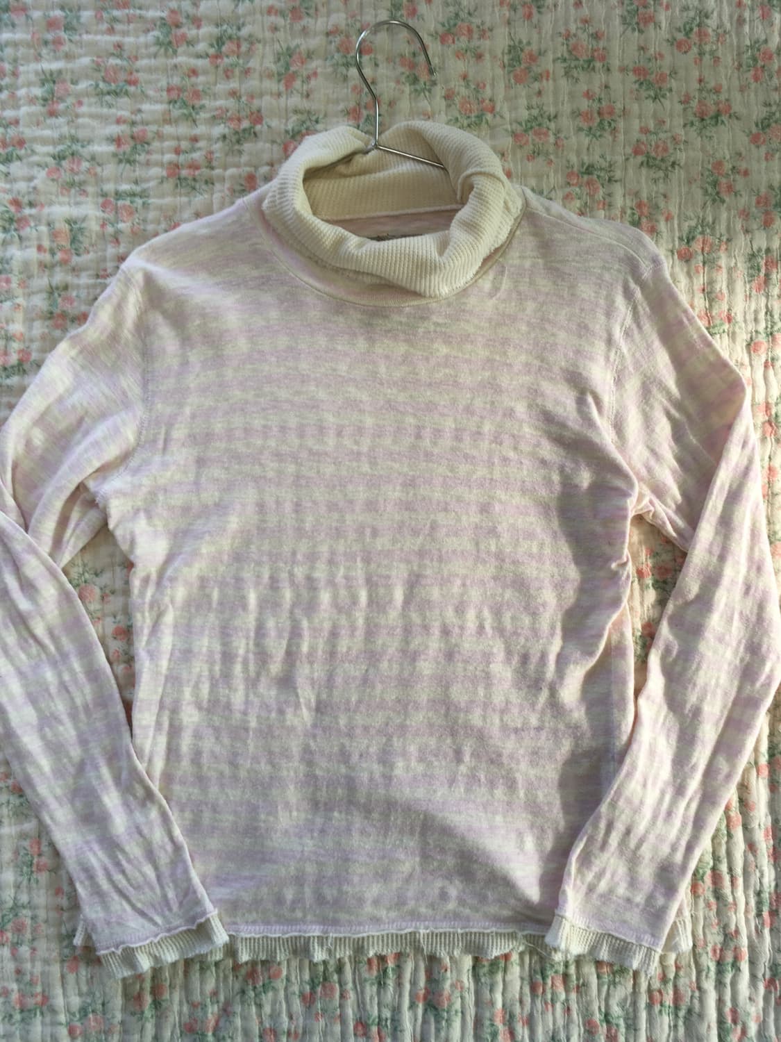 모릴 롱 블라우스+딸기우유 스트라이프 폴라 세트 상품이미지3