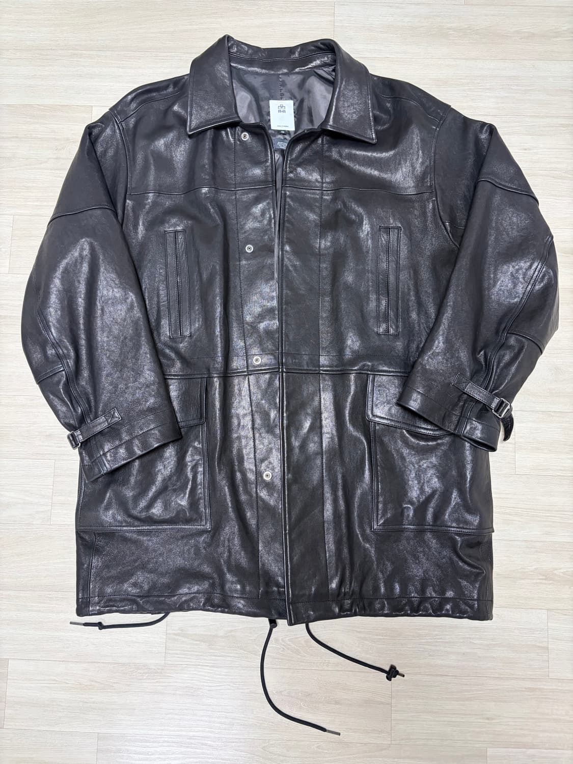 [3] 폴리테루 램스킨 카코트 블랙 - 25ss 구매 상품이미지1