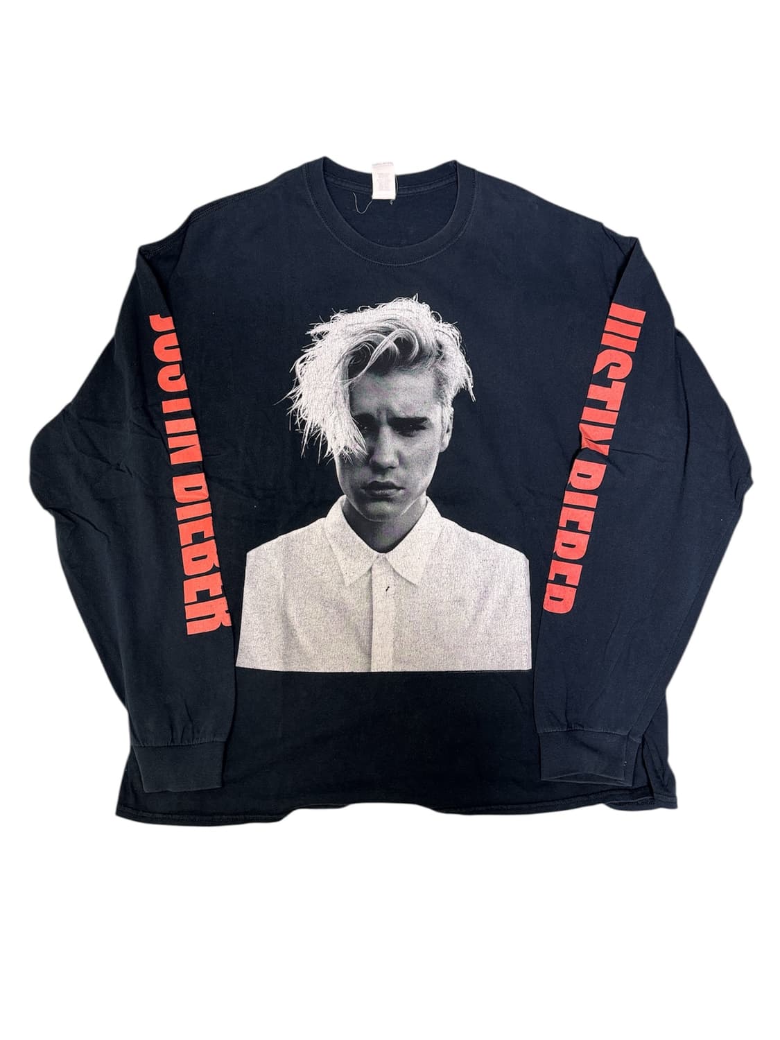 빈티지 저스틴 비버 퍼포즈 스타디움 투어 롱슬리브 2XL 상품이미지1