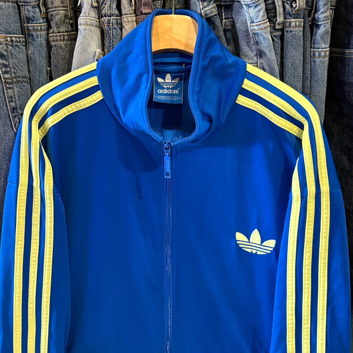 아디다스 구파이어버드 블루 라임 희귀 트랙탑 져지 상품이미지3