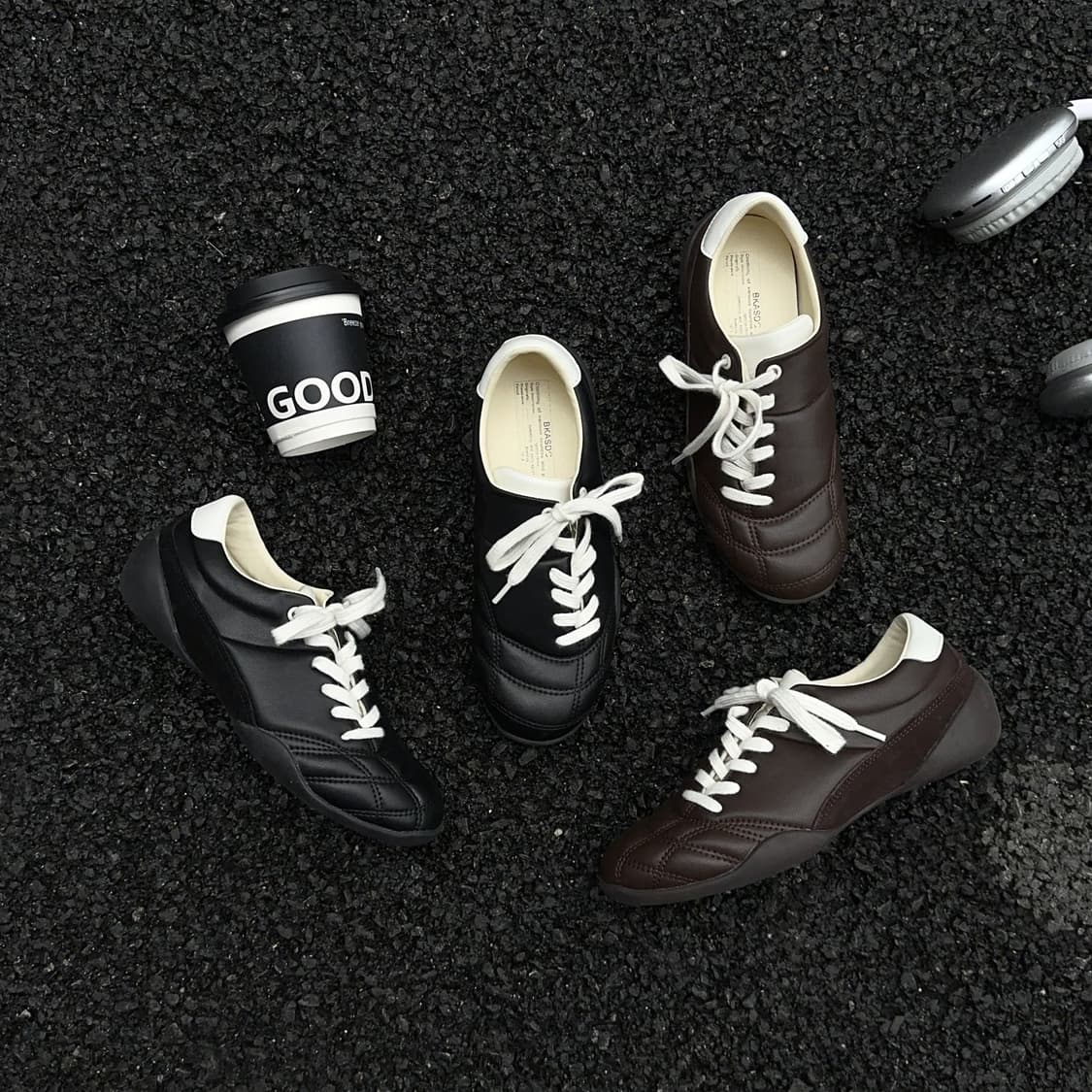 레트로 천연가죽  캐쥬얼화 (2color) 상품이미지2