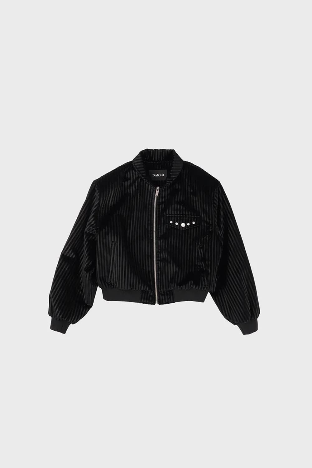 데어드 25S CROSS D.R.D BLOUSON 스트라이프 벨벳 블루종 상품이미지1