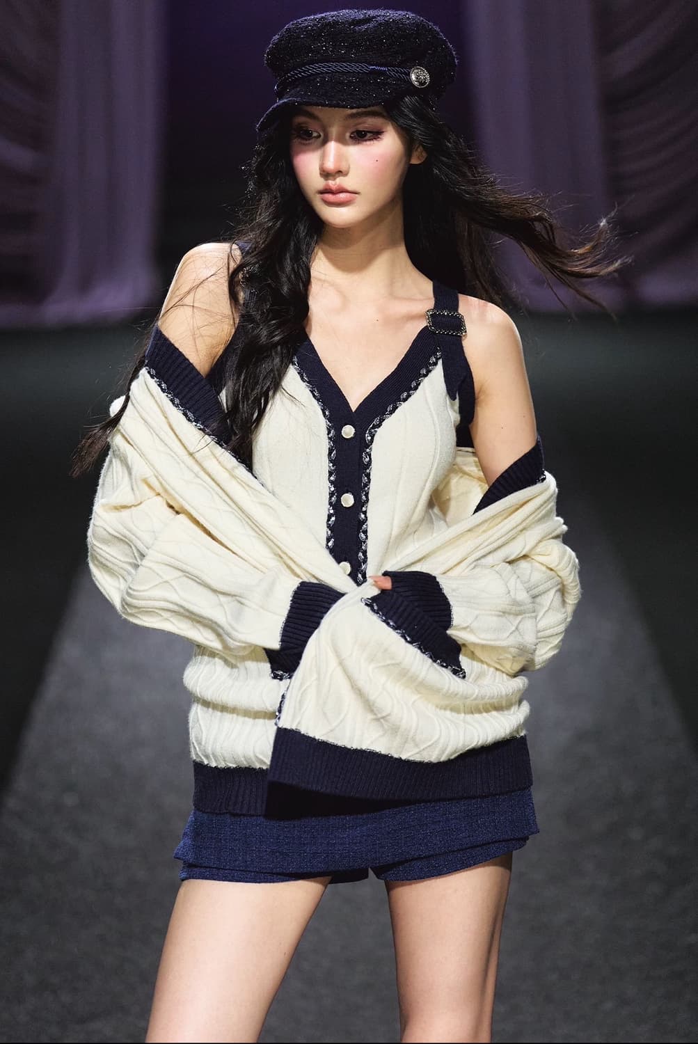 AGAM 니트가디건+니트나시탑(S사이즈) 상품이미지3