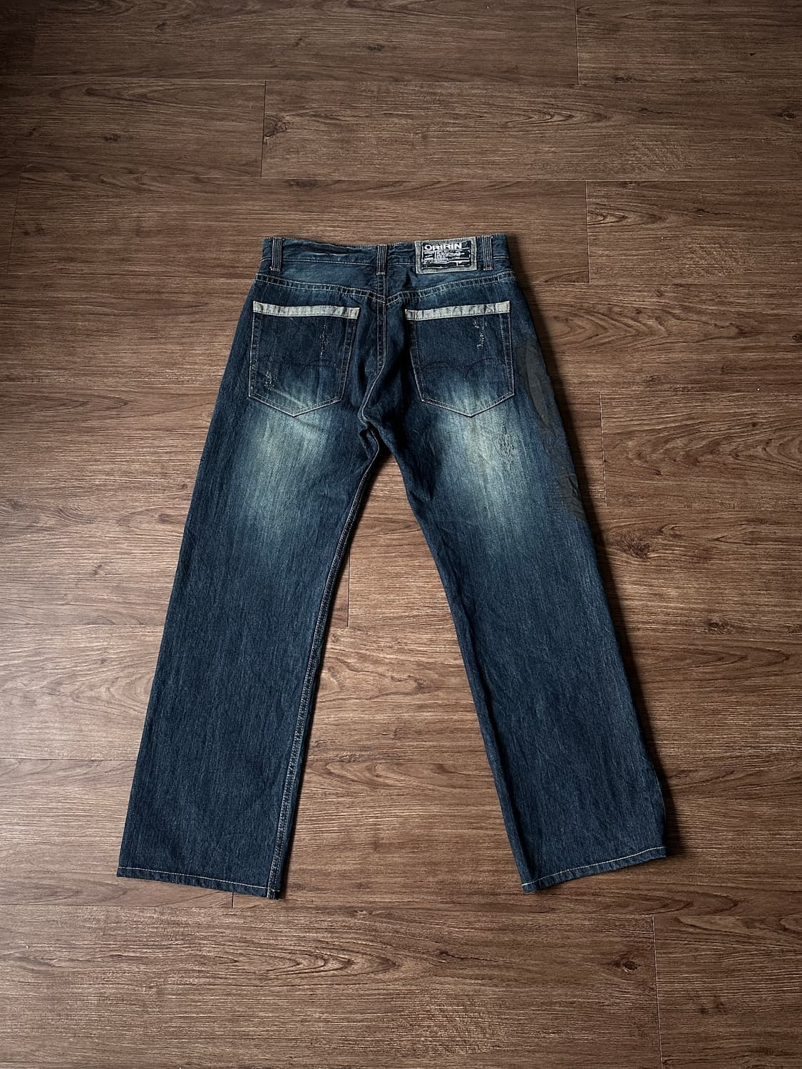 Oririn 섀도우 스터드 스트레이트 진 상품이미지7