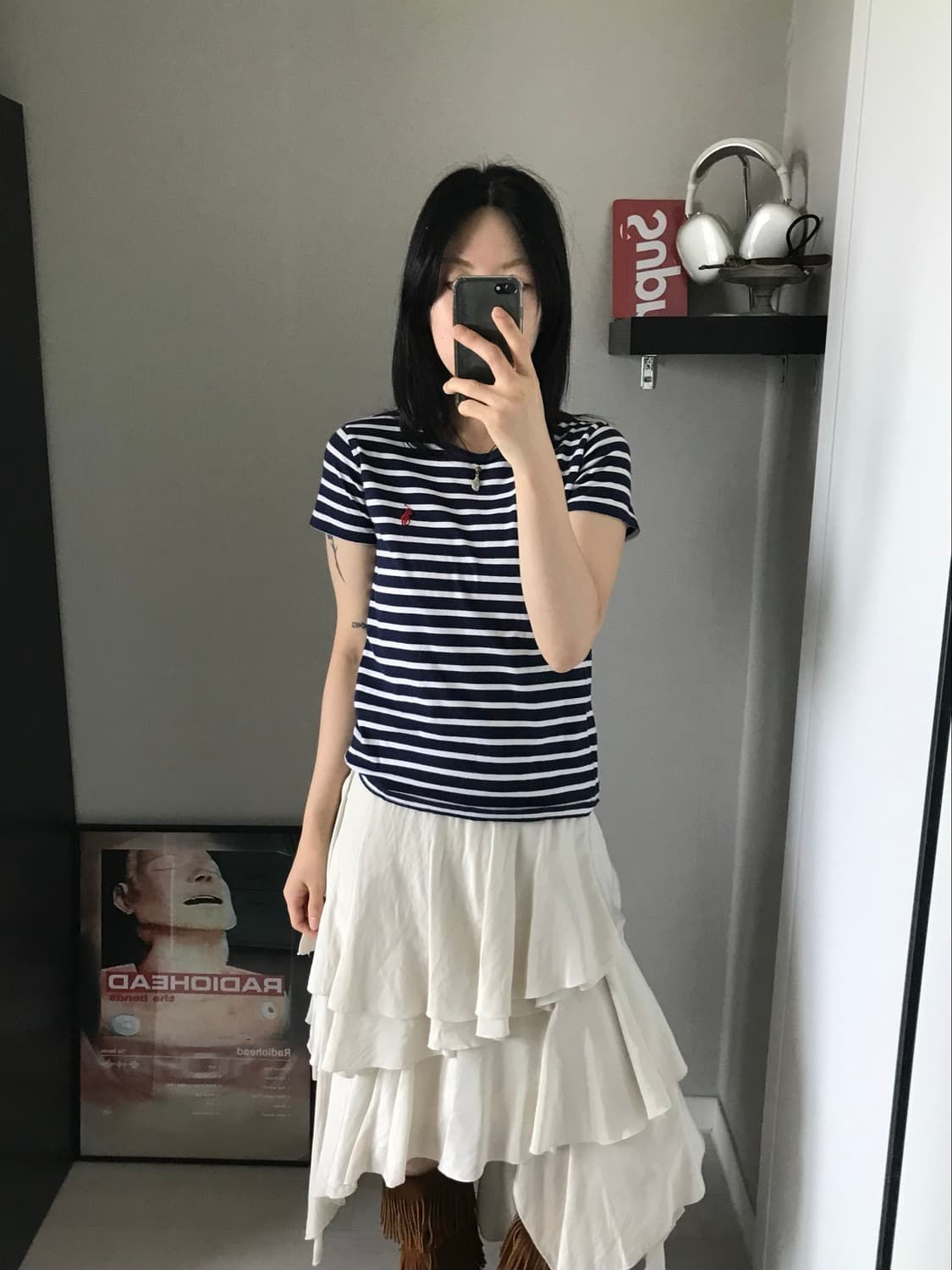 폴로 랄프로렌 포니로고 스트라이프 반팔티 상품이미지3