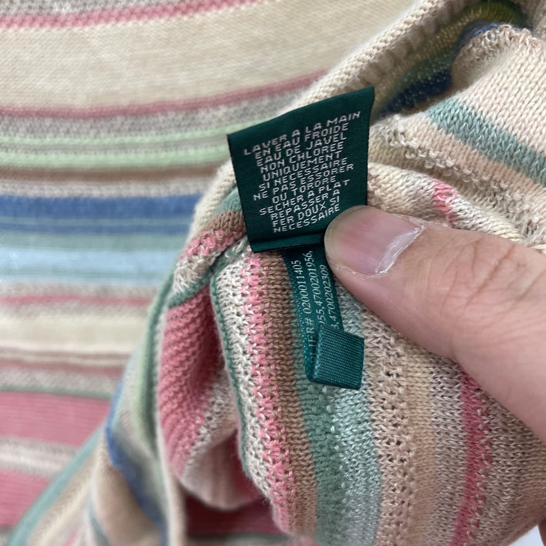 LRL 랄프로렌 진스 오픈숄더 스트라이프 니트 상품이미지6