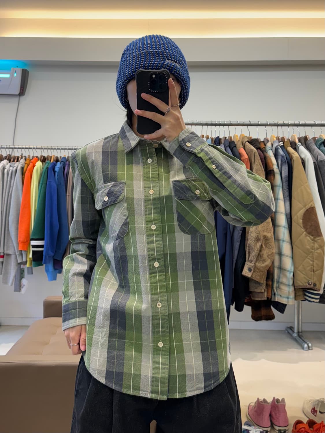 리바이스 웨스턴 체크 셔츠 상품이미지5