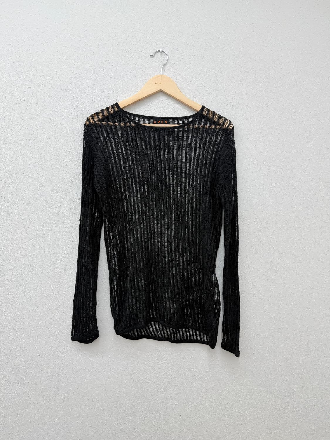 빈티지 EVEX by KRIZIA 블랙 레이어드 써머 니트 상품이미지2