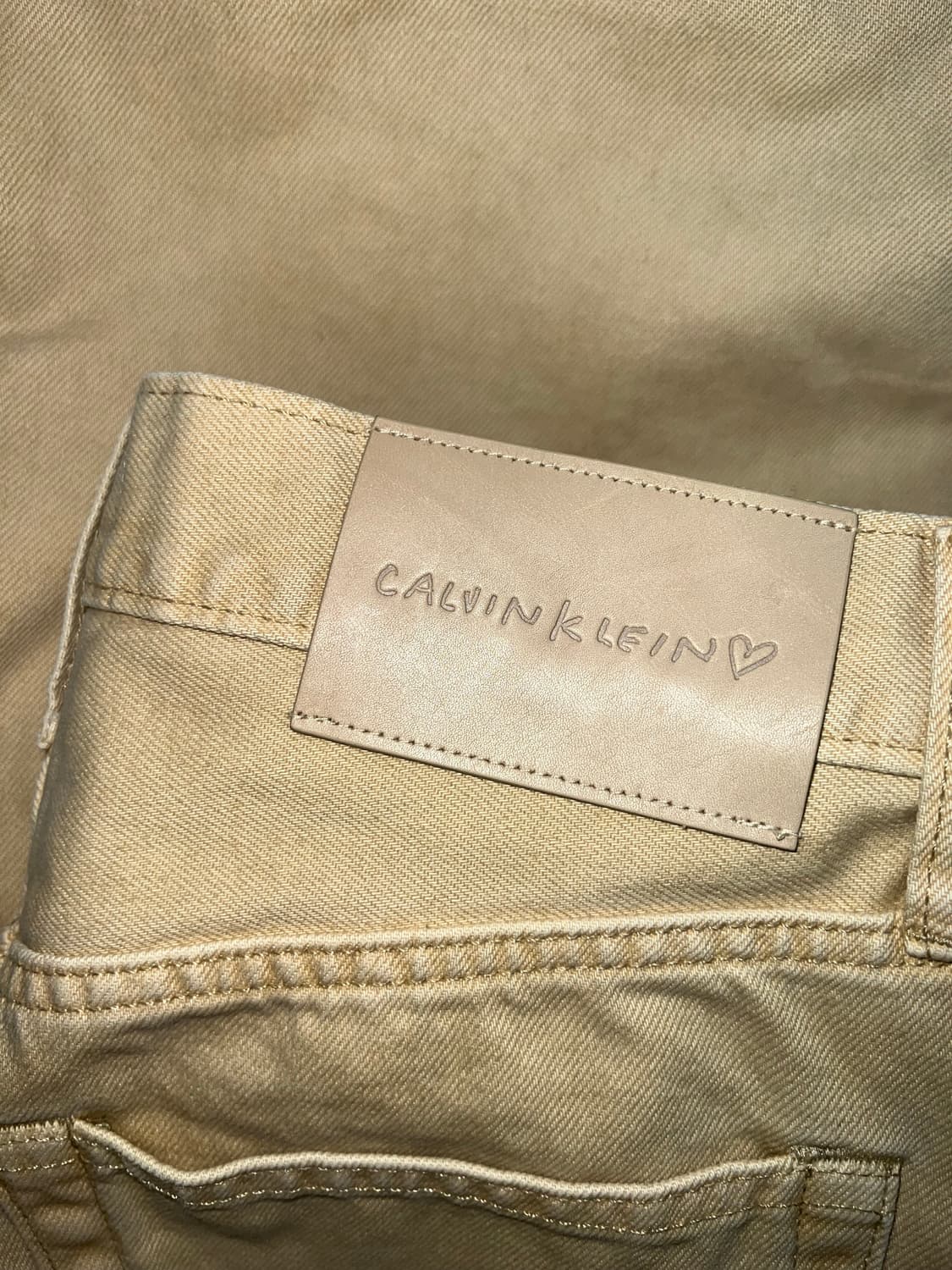 캘빈클라인 90`s 스트레이트핏 데님 카멜 상품이미지4