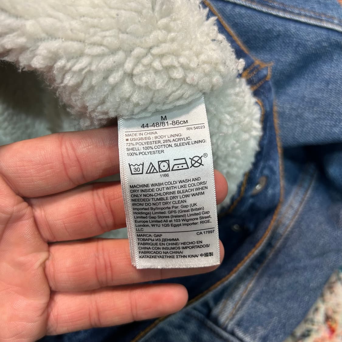 [L] GAP 쉐르파 데님 자켓 상품이미지6