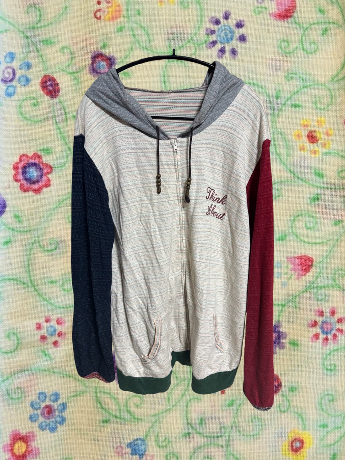 빈티지 모리 하구미 히피 후드집업 상품이미지1