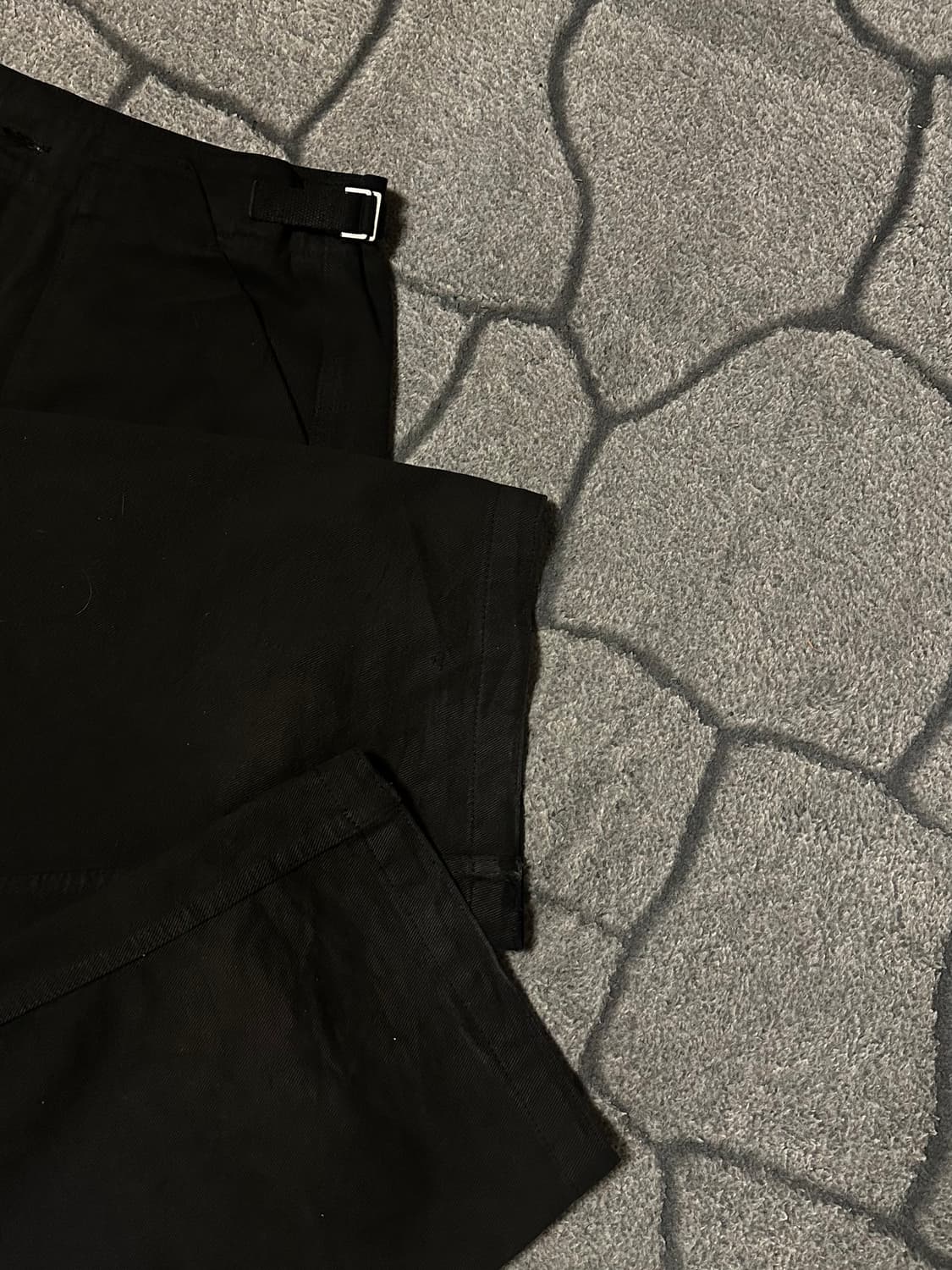 누마레 가먼트다잉 워크팬츠 블랙 풀박싱 상품이미지3