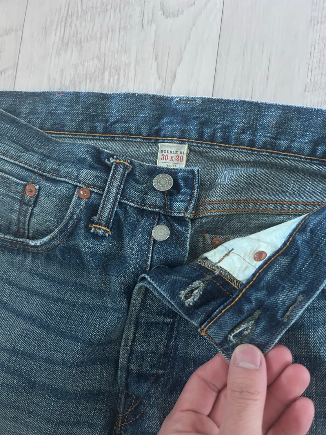 RRL 스트레이트 핏 데님 힐스뷰 30x30 상품이미지4