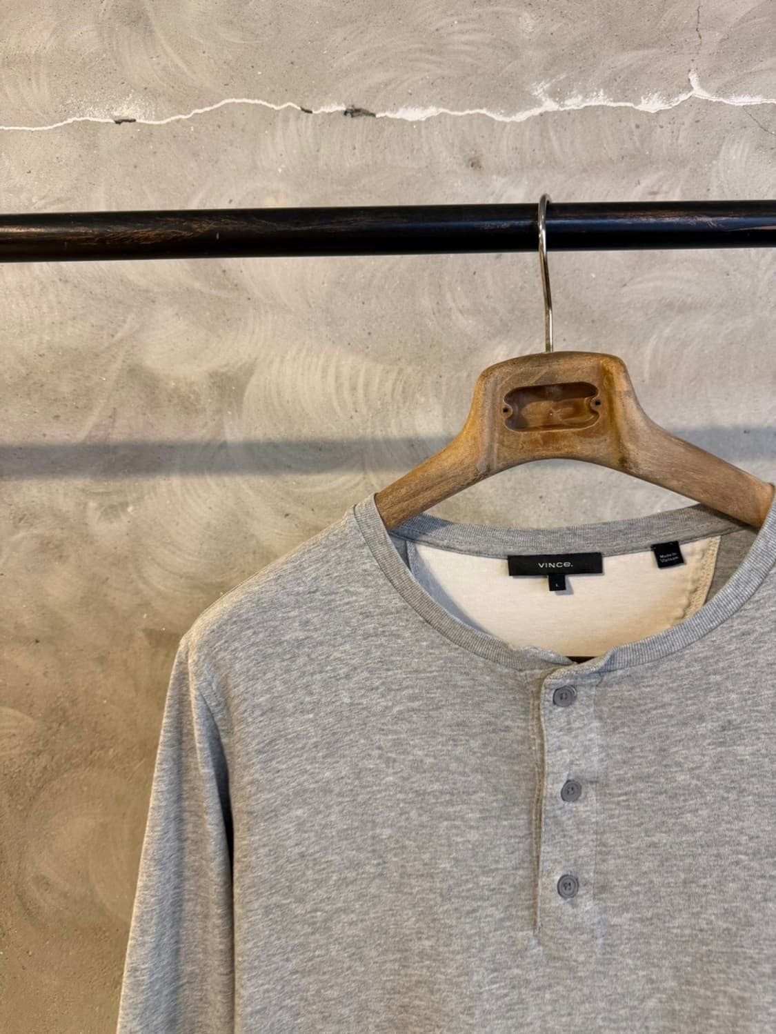 VINCE 빈스 헨리넥 티셔츠 100 상품이미지2