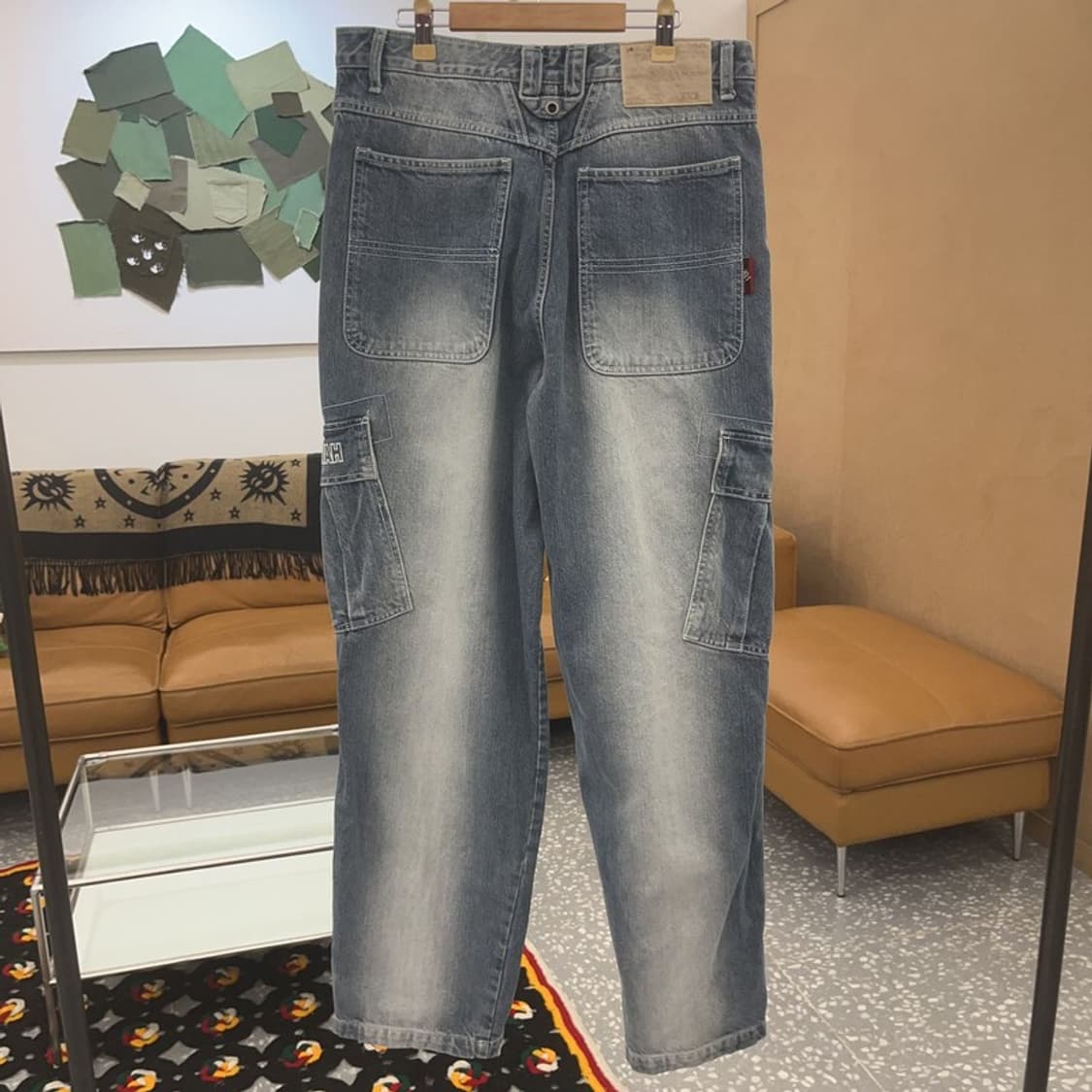 마자플라바 올드스쿨 워크웨어 카고 데님팬츠 30인치 C06541 상품이미지4