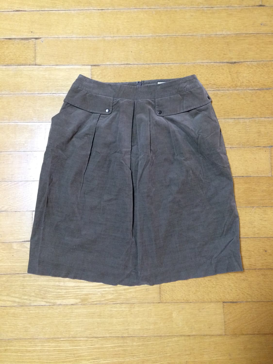 일본빈티지 Truttrussardi 하구미모리걸 보헤미안 핀턱미디스커트 상품이미지1