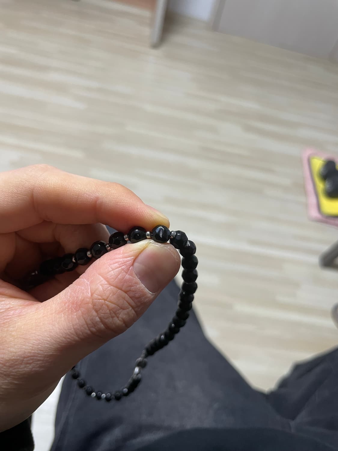 비비안웨스트우드 블랙펄 목걸이 뒤쪽 사진 참고 상품이미지5