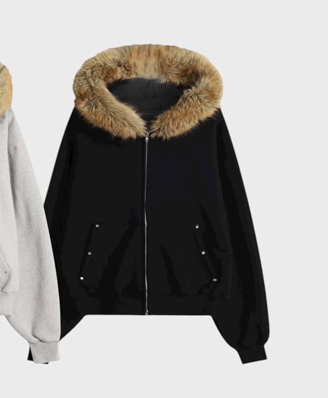 라쿤 기모 후드집업 [free size] 상품이미지1