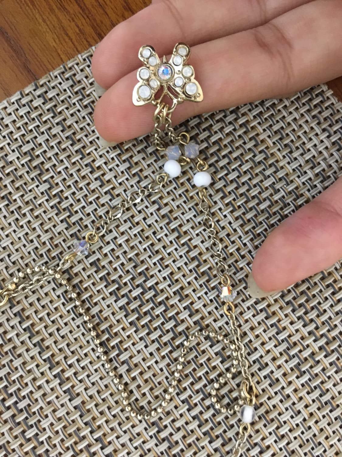 🤍annasui 큐빅 골드 나비 💎 상품이미지7