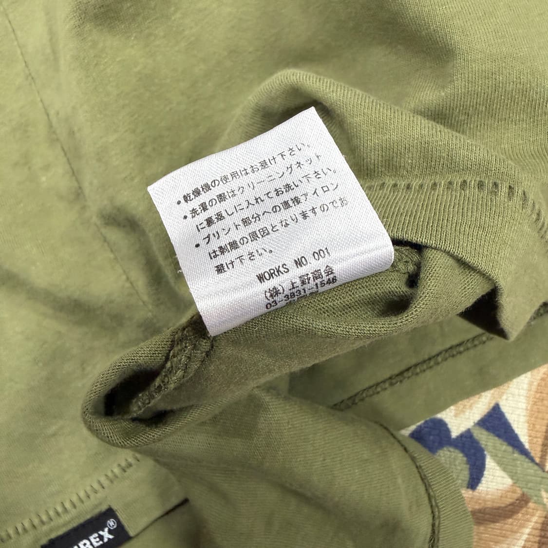 (M)JPN 아비렉스 Avirex 밀리터리 티셔츠(올리브) 상품이미지5