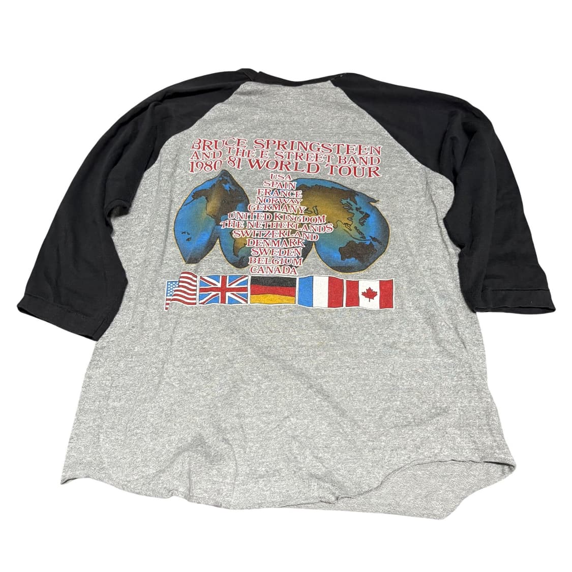 80s bruce springsteen 빈티지 래글런 밴드티 L 상품이미지4