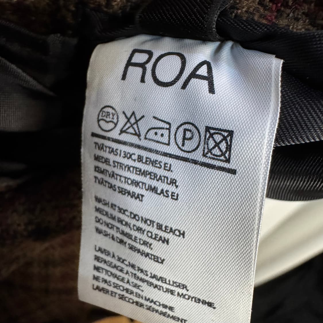 로아 울 체크 블레이저 정장자켓 상품이미지6