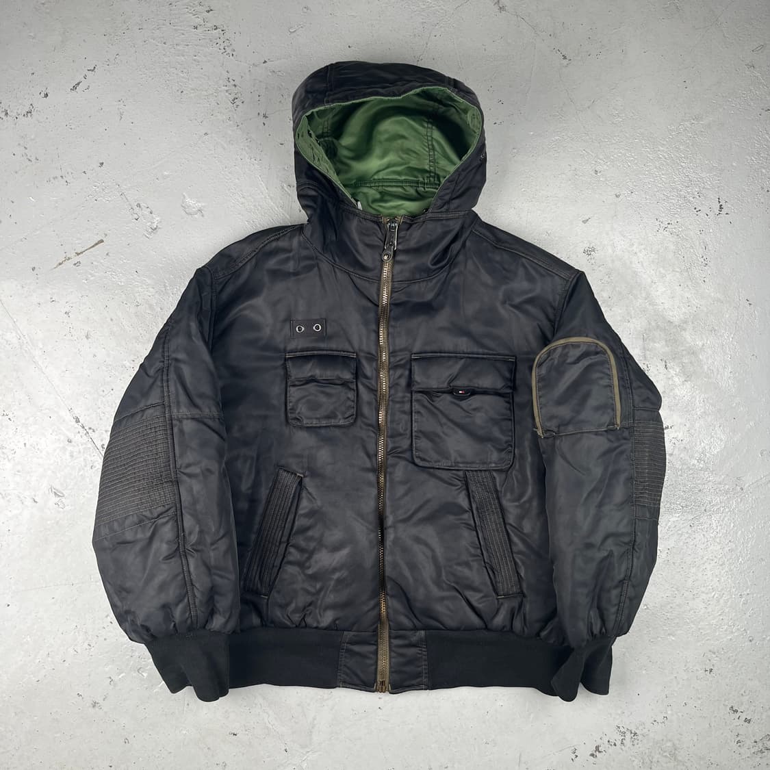 빈티지 타미힐피거 리버시블 봄버 자켓 상품이미지1