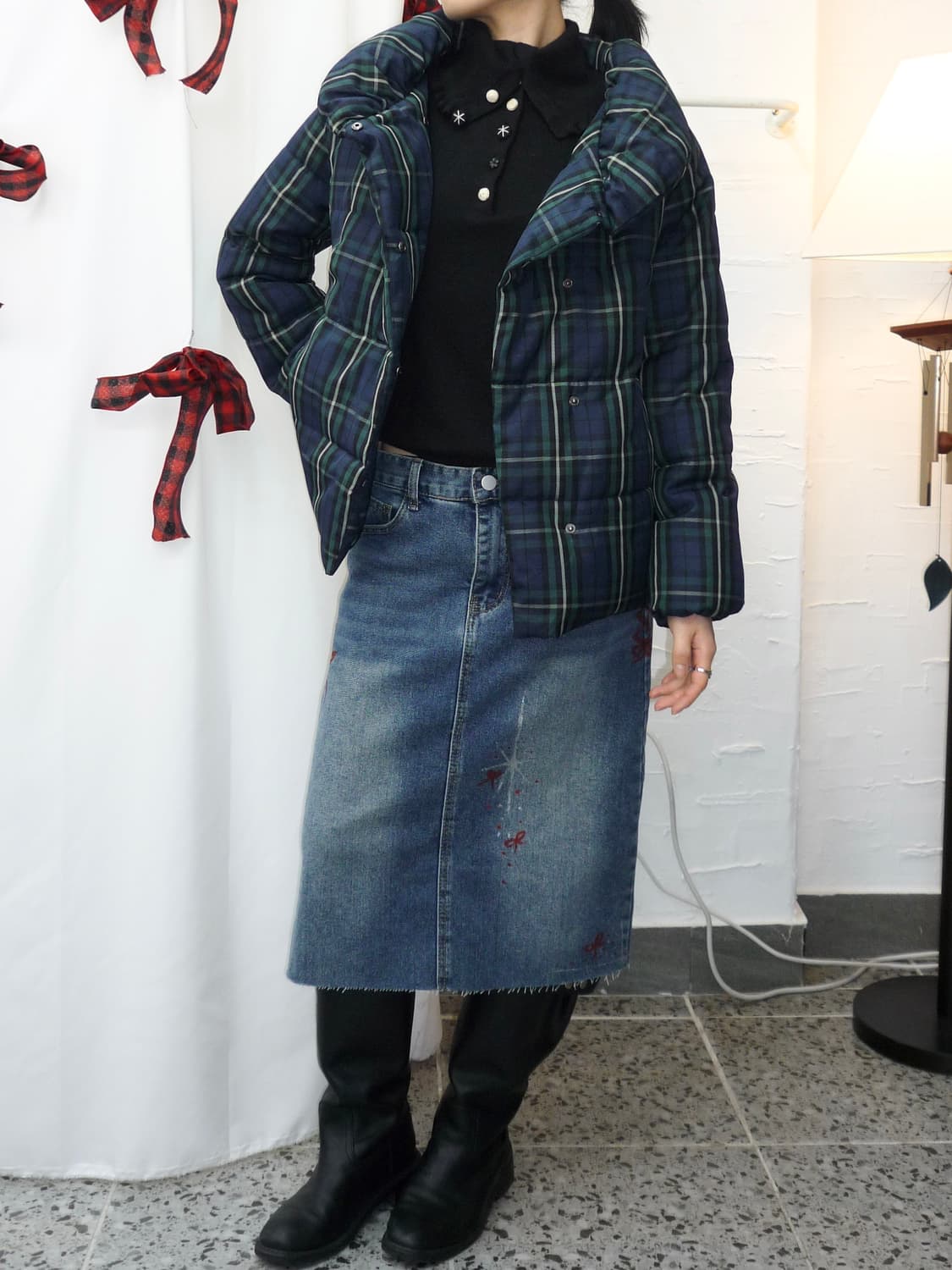 forest check puffer 상품이미지6