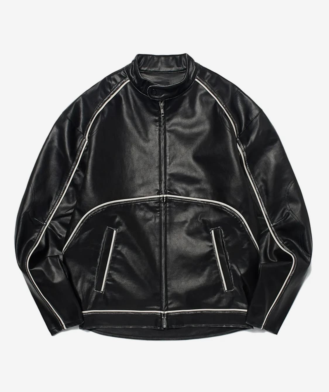 WASHED LEATHER JK (BLACK) 상품이미지1