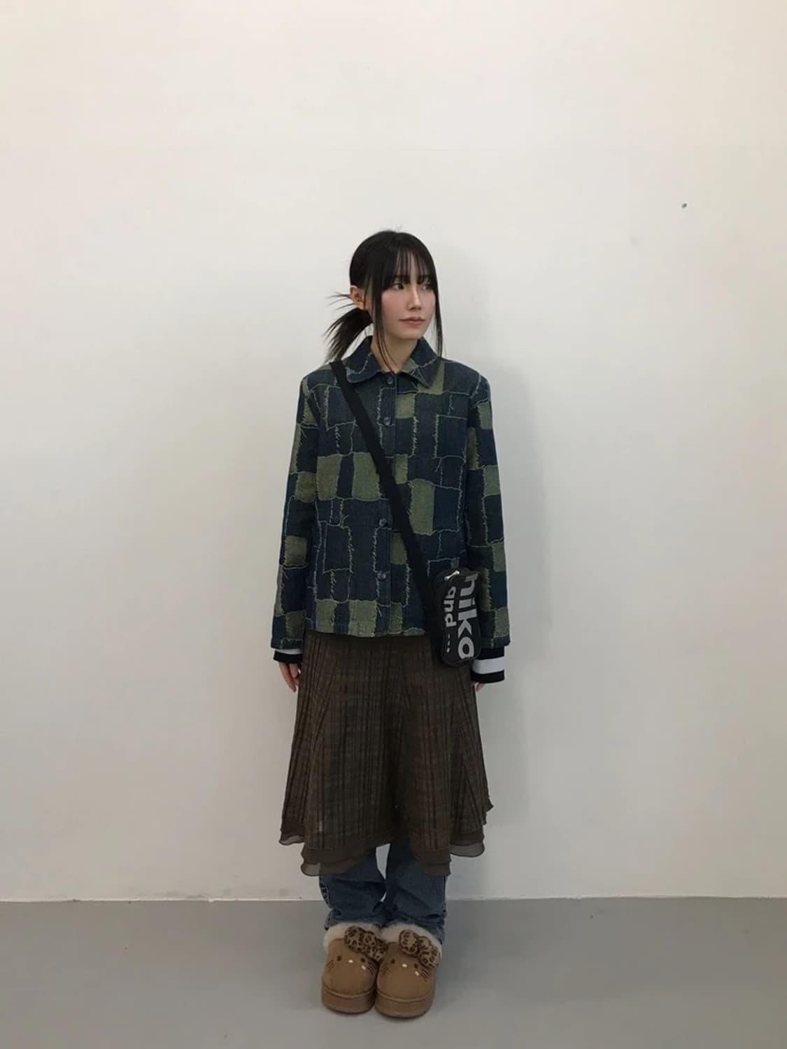 JPN Patchwork Pattern Denim Jacket 상품이미지1