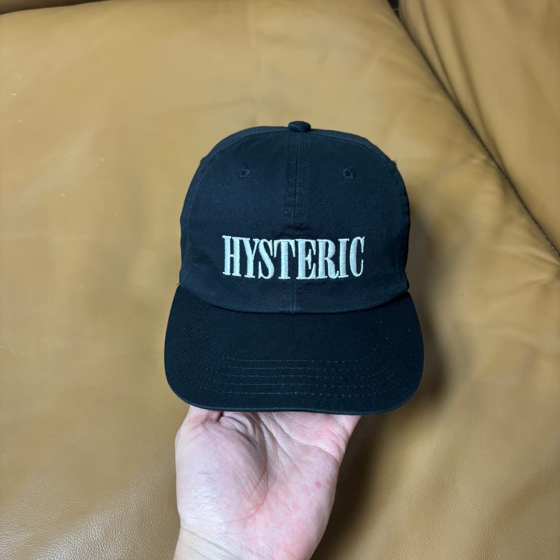 Hysteric Glamour 히스테릭글래머 블랙 6패널 볼캡 모자 상품이미지2