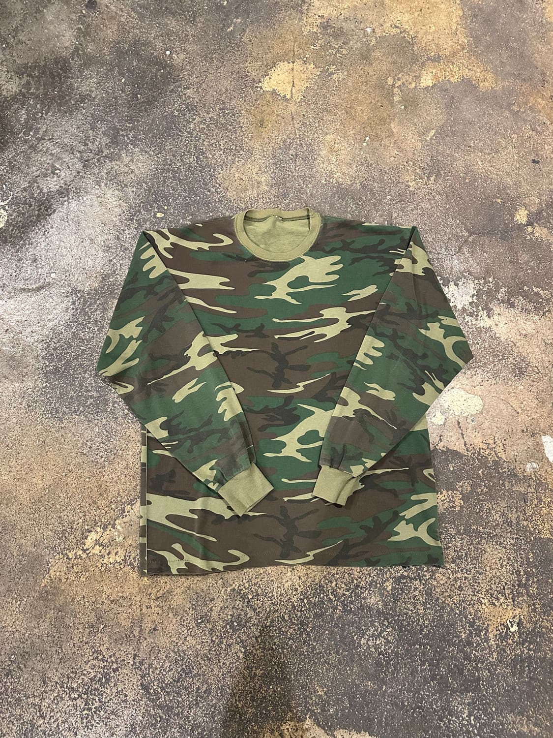 빈티지 90s 우드랜드 카모 롱슬리브  상품이미지1