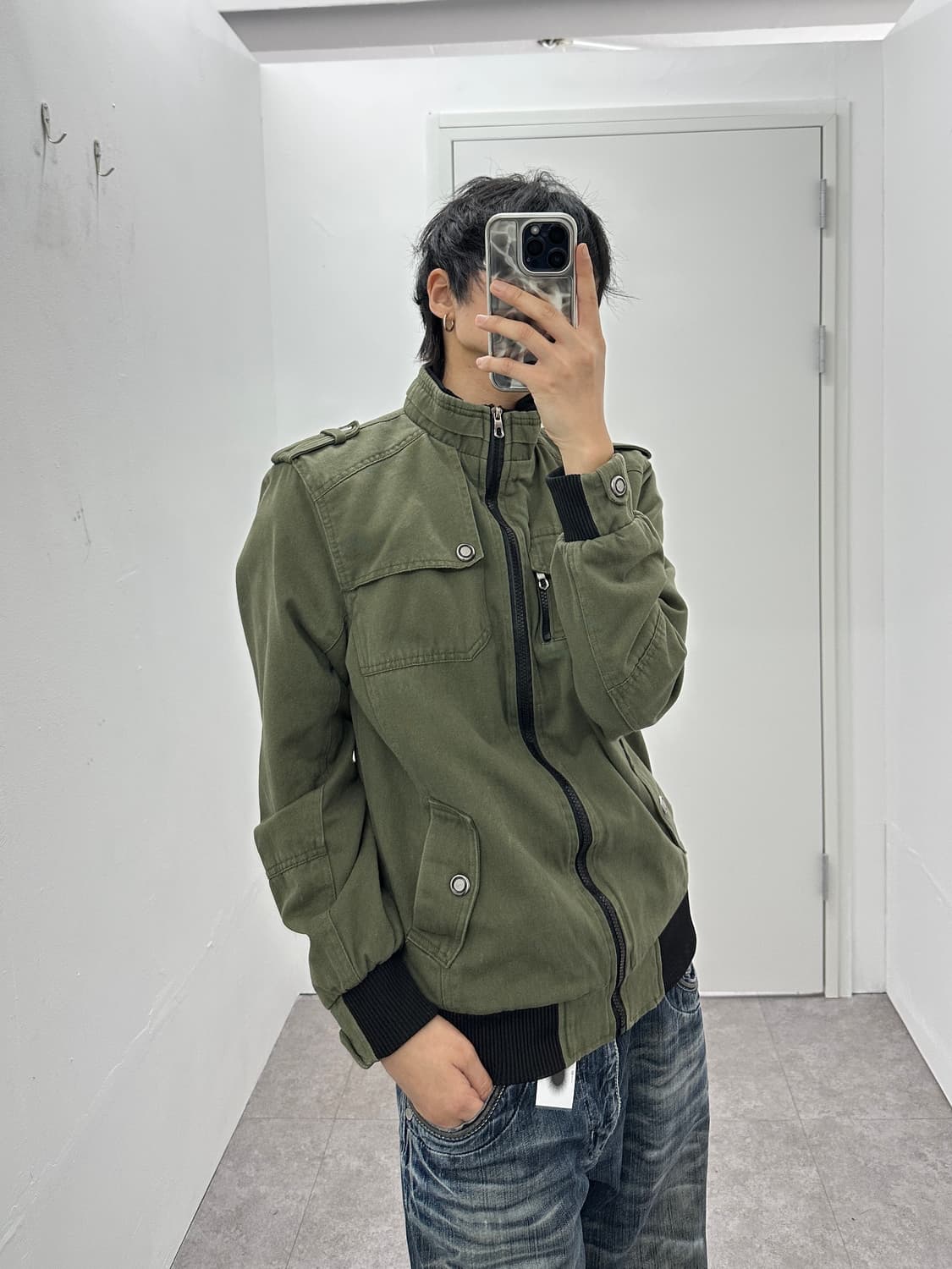 NONE vintage khaki blouson 상품이미지1