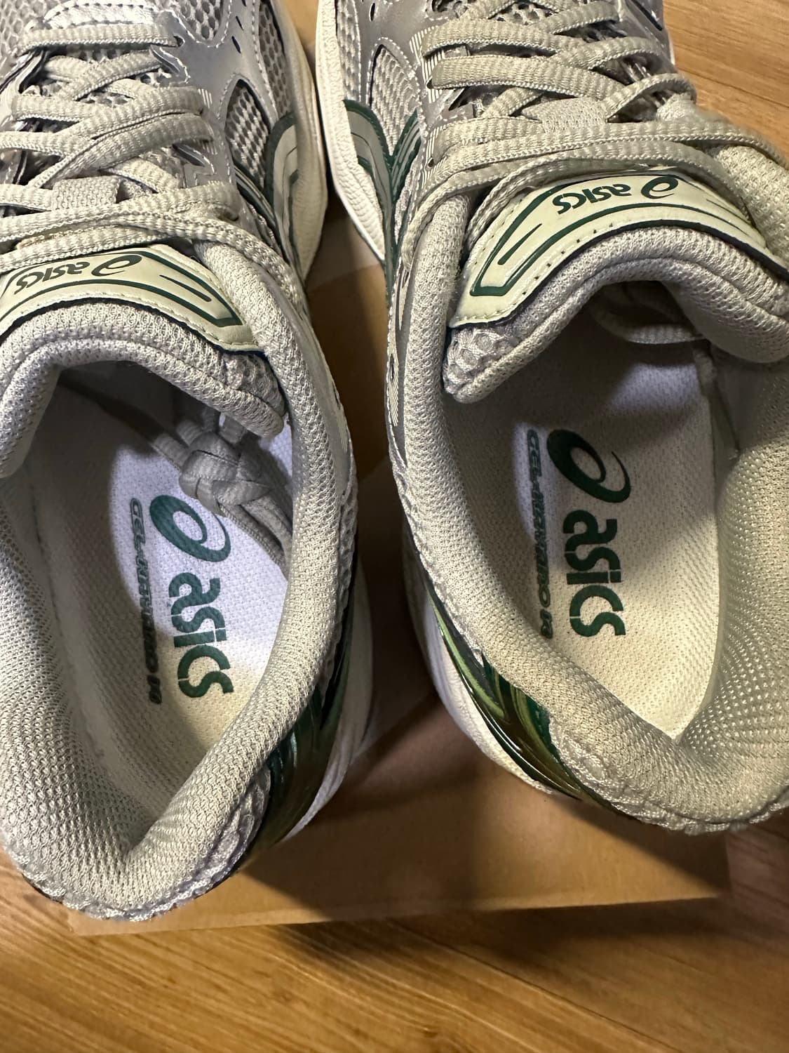 아식스 젤카야노14 dried Leaf green/pure silver 상품이미지4